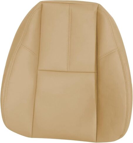 SecosAutoparts Driver & Passenger Side Bottom & Top Lean Back Leather Seat Cover Tan Compatible with Chevy Silverado GMC Sierra Tahoe Suburban Avalanche Yukon 2007-2014 in Saudi Arabia