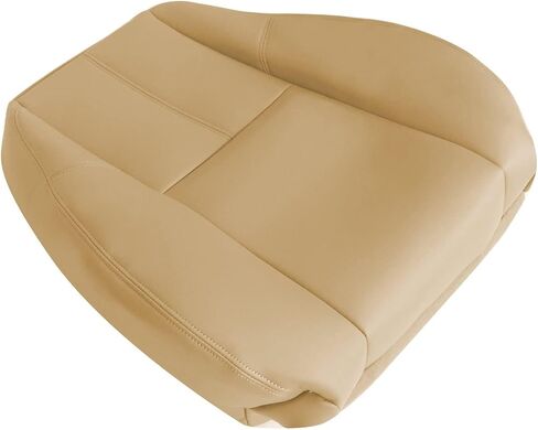 SecosAutoparts Driver & Passenger Side Bottom & Top Lean Back Leather Seat Cover Tan Compatible with Chevy Silverado GMC Sierra Tahoe Suburban Avalanche Yukon 2007-2014 in Saudi Arabia