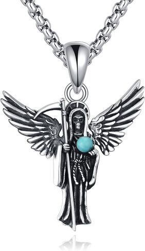 Patron Saint Medals Necklace 925 Sterling Silver Amulet Pendant Medallion Medal Jewelry Gifts for Men Women in Saudi Arabia