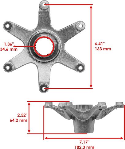 Caltric Rear Axle Sprocket Hub Collar Compatible with Yamaha Banshee 350 Yfz350 Yfz350Le 1989-2006 in Saudi Arabia