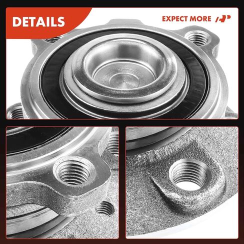 A-Premium Front Wheel Bearing and Hub Assembly Compatible with BMW 745i & 745Li 2002-2005, 750i & 750Li 2006-2008, 760i 2004-2006, 760Li 2003-2008, Alpina B7 2007-2008 in Saudi Arabia