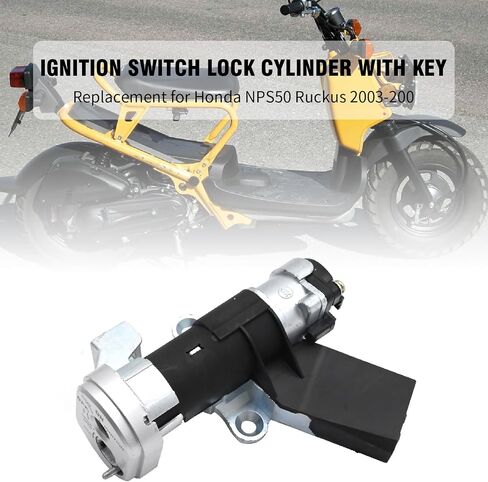35014-GEZ-Y21 Switch Switch Switch Cylinder مع مفتاح ، استبدال مجموعة مفاتيح مفتاح الإشعال لـ Honda NPS50 Ruckus 2003-2005 NPS50 Ruckus 50 2006-2019 ، استبدل 35014-GEZ-611 in Saudi Arabia