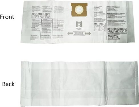 10 حزم VF3502 حجم أكياس الغبار تناسب Ridgid من 12 إلى 16 جالون الرطب/الجاف فور 23743 in Kuwait