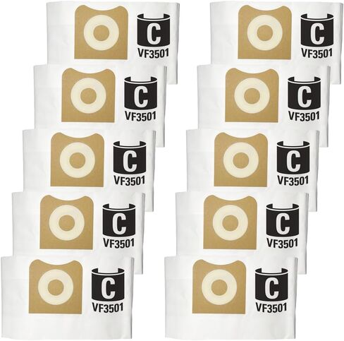 10 Packs VF3502 Size A Dust bags fit for Ridgid 12 to 16 Gallon Wet/Dry Vacs 23743 in Kuwait