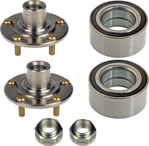 DTA 2 Rear Wheel Hub Wheel Bearing Kits Left Right Compatible with 2001-2002 Acura MDX; 2003-2007 Honda Pilot D930450+NT510050R x2 with Nuts in Saudi Arabia