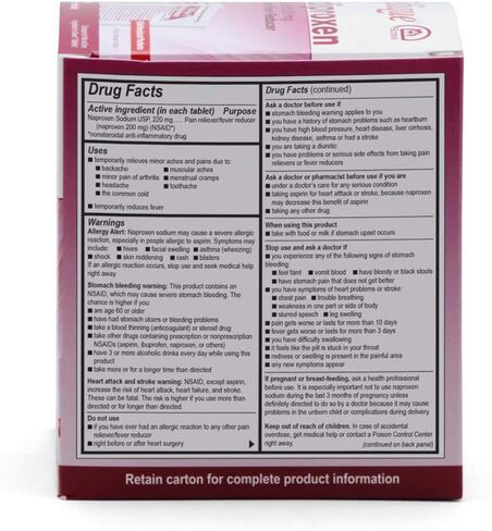 Medique @ Home Mediproxen Compare Active Ingredient to Aleve 50 x 1 (Child Resistant Packaging), White (73750) in Saudi Arabia