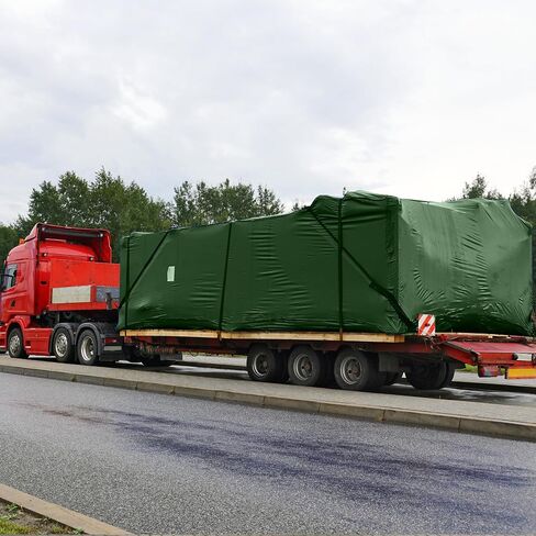 غلاف كبير مضاد للضغط على قماش القنب هنتر الأخضر ، 6 '× 20' 16 مل سميكة | RIP Proof Tarps | مادة نسج سميكة ، مقاومة للأشعة فوق البنفسجية كبيرة لخيمة مظلة القماش المشمع ، قارب ، عربة سكن متنقلة أو غطاء حمام السباحة in Kuwait