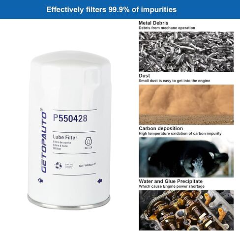 6pcs LF3970 LUBE OIL FILTER يحل محل 3937736 ، 5404947 ، B7177 ، 57182MP ، P550428 ، P551019 ، BT595 ، 14406393 ، LFP3970 in Saudi Arabia