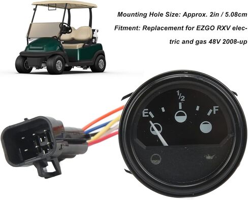 Battery Fuel Meter Battery Fuel Meter 612314 Charging State Indicator Replacement for RXV Electric Gas 48V 2008?up in Saudi Arabia