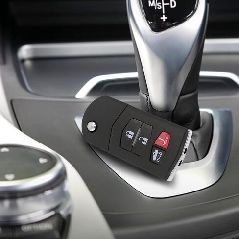 uxcell New Smart Remote Flip Key Fob Shell Case 4 Button for Mazda 3 5 RX-8 CX-7 CX-9 2007-2010 in Saudi Arabia