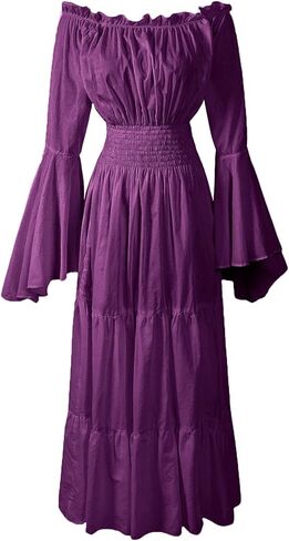 Renaissance Chemise 100% Cotton Medieval Dress Costume Mythic Mystic Forest Sword Mistress in Kuwait