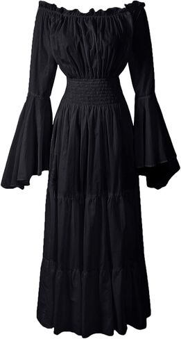 Renaissance Chemise 100% Cotton Medieval Dress Costume Mythic Mystic Forest Sword Mistress in Kuwait