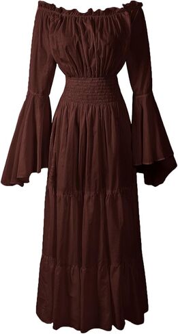 Renaissance Chemise 100% Cotton Medieval Dress Costume Mythic Mystic Forest Sword Mistress in Kuwait