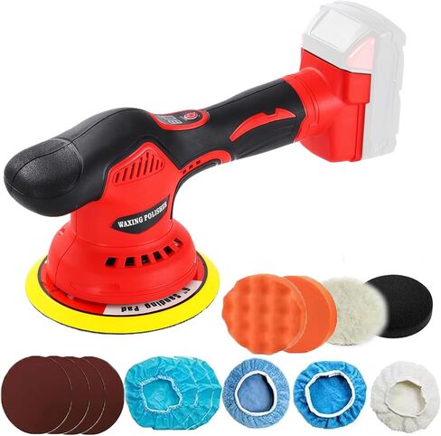 Cordless Car Buffer Polisherer متوافق مع بطارية Makita 18V ، تلميع الطاقة للتفاصيل/التلميع/الشمع (البطارية غير متضمنة) in Kuwait