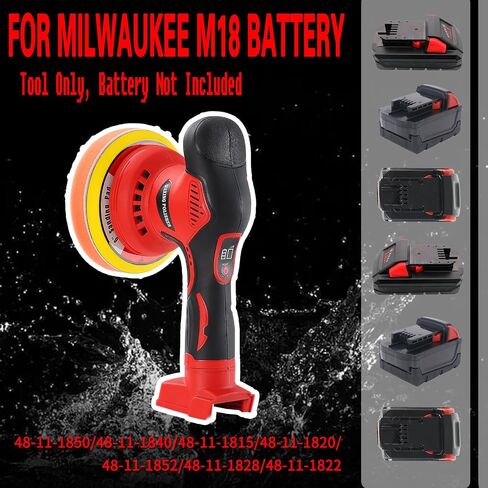 Cordless Car Buffer Polisherer متوافق مع بطارية Makita 18V ، تلميع الطاقة للتفاصيل/التلميع/الشمع (البطارية غير متضمنة) in Kuwait