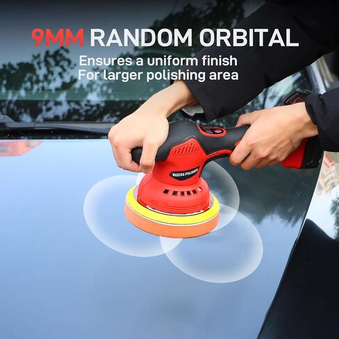 Cordless Car Buffer Polisherer متوافق مع بطارية Makita 18V ، تلميع الطاقة للتفاصيل/التلميع/الشمع (البطارية غير متضمنة) in Kuwait