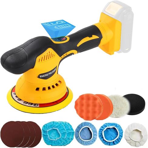 Cordless Car Buffer Polisherer متوافق مع بطارية Makita 18V ، تلميع الطاقة للتفاصيل/التلميع/الشمع (البطارية غير متضمنة) in Kuwait