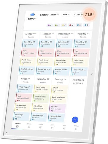Calendar 10.1"Digital Calendar, Full HD Chore Chart,Smart Touchscreen Interactive Display for Family Schedules,Streamline Household Organization in Saudi Arabia