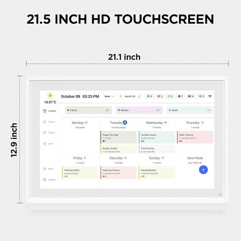 Calendar 10.1"Digital Calendar, Full HD Chore Chart,Smart Touchscreen Interactive Display for Family Schedules,Streamline Household Organization in Saudi Arabia