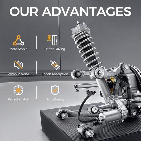 Parod 172200 172199 5780 Struts الأمامية والخلفية لامتصاص الصدمات الملاءمة للفترة 2004-2005 Chevy Malibu ، LS ، LT ، 2006-2007 LS ، LT ، LTZ ، SS ، 2008 Classic LS ، Classic LT 4PCS in Saudi Arabia