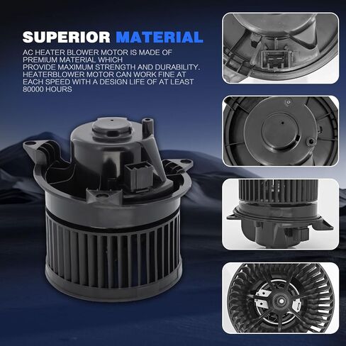 محرك منفاخ HVAC متوافق مع Ford Focus 2000 2001 2002 2004 2005 2006 2007 ، 2010-2013 Ford Transit Connect Plower Motor Most Configning and Heating ، يحل محل# 700105 ، YS4Z19805AB in Saudi Arabia