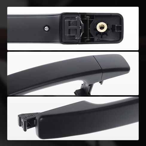 A-Premium Outside Exterior Door Handles Compatible with Kia Soul 2014-2019 Hatchback, Without Keyless System, Primed Black, 2-PC Set, Rear Driver and Passenger Side in Saudi Arabia
