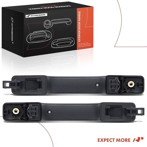 A-Premium Outside Exterior Door Handles Compatible with Kia Soul 2014-2019 Hatchback, Without Keyless System, Primed Black, 2-PC Set, Rear Driver and Passenger Side in Saudi Arabia