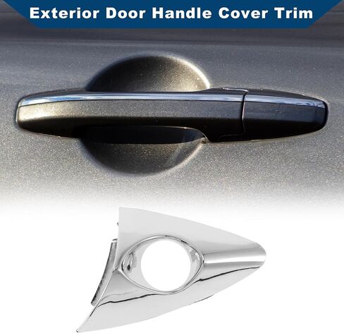Front Left Exterior Door Handle Cover for Hyundai Elantra 2011-2016, for Hyundai Elantra Coupe 2013-2014 No.826523X010 Lock Bezel Cover Cap Silver Tone in Saudi Arabia