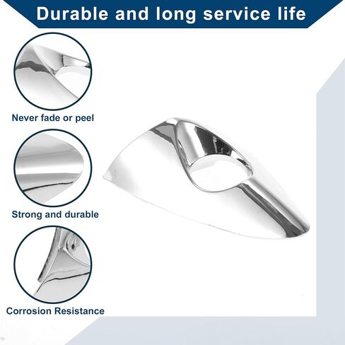 Front Left Exterior Door Handle Cover for Hyundai Elantra 2011-2016, for Hyundai Elantra Coupe 2013-2014 No.826523X010 Lock Bezel Cover Cap Silver Tone in Saudi Arabia