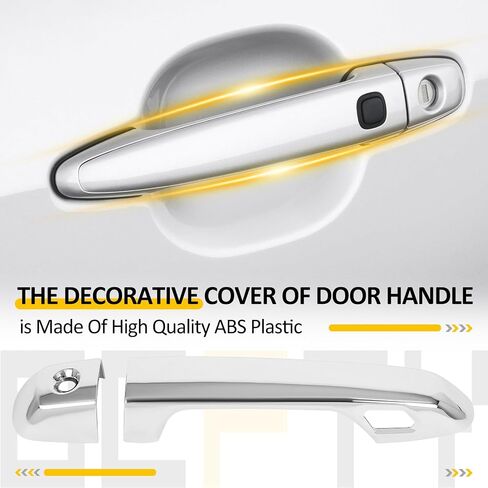 OCPTY Door Handle Covers for 2010-2019 for Toyota 4Runner Exterior Driver Side & Passenger Side Car Door Handle Covers Trim Kit Chrome 4PCS in Saudi Arabia