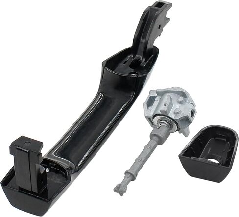 MOTOKU Front Left Exterior Door Handle Black and Door Lock Cylinder Kit w/Keys for Honda CR-V 2012-2016 Civic 2012-2015 in Saudi Arabia