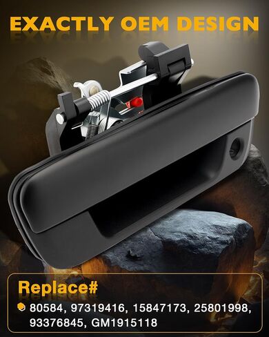 Metal Tailgate Handle, Compatible with 2004-2012 Chevy Colorado & GMC Canyon, 06-08 Isuzu i-280, i-290, i-350, i-370, Exterior Rear Tail gate Liftgate Latch Lock with Keyhole, OE# 80584, GM1915118 in Saudi Arabia