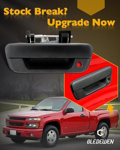 Metal Tailgate Handle, Compatible with 2004-2012 Chevy Colorado & GMC Canyon, 06-08 Isuzu i-280, i-290, i-350, i-370, Exterior Rear Tail gate Liftgate Latch Lock with Keyhole, OE# 80584, GM1915118 in Saudi Arabia