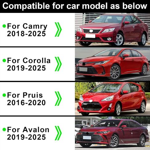 غطاء مقبض الباب الخارجي يتوافق مع تويوتا كامري 2018-2025 ، لكورولا 2020-2025 ، ل Coralla Cross 2021-2024 ، لـ PRUIS 2016-2019 ، لصالح Venza 2021-2025 in Kuwait