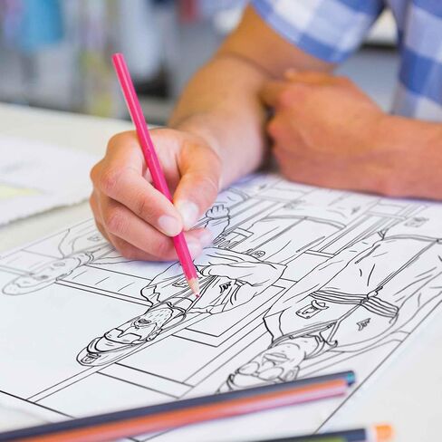 Stranger Colors Colored Pencil Set & Coloring Pages for Fans | Gift Set of 12 Inspired Parody Pencils with Clever Foil-Stamped Names + 10 Fun Coloring Pages in Kuwait