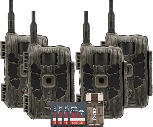 كاميرا خلسة CAM 40MP Deceptor Max Cellular Trail Camera مع بطاقة ذاكرة 32 جيجابايت وقارئ البطاقات (3 عناصر) in Kuwait