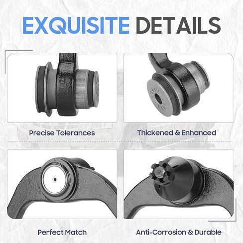 2WD Front Upper Control Arms + Lower Ball Joints Replacement Suspension Kit for 97-02 Ford Expedition, 97-03 F150, 97-99 F250, 98-02 Lincoln Navigator, 02 Lincoln Blackwood (4pc) in Saudi Arabia