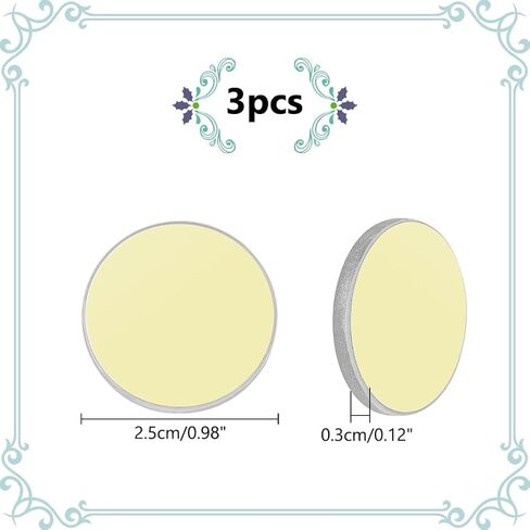 WADORN 3pcs Glass Reflective Lens, Flat Round CO2 Glass Reflective Lens K9 Gold-Plated Glass Mirrors Precision Highly Reflective Mirror 20mm Molybdenum Replacement Mirror for Engraving Cutting Machine in Saudi Arabia