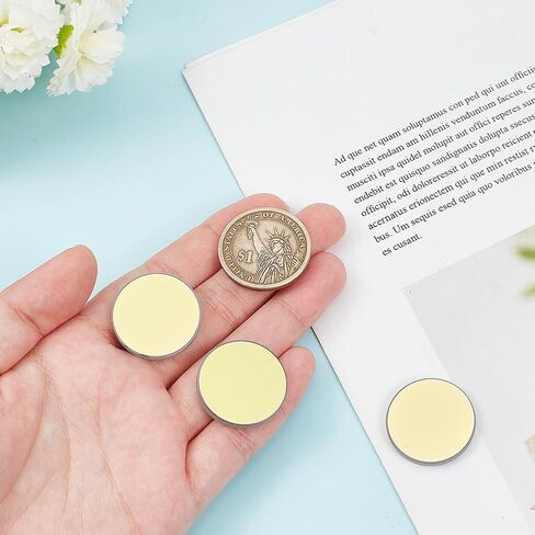WADORN 3pcs Glass Reflective Lens, Flat Round CO2 Glass Reflective Lens K9 Gold-Plated Glass Mirrors Precision Highly Reflective Mirror 20mm Molybdenum Replacement Mirror for Engraving Cutting Machine in Saudi Arabia