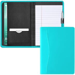 Padfolio Binder A5 Document Organizer with Refillable Lined Notepad, Junior Size Folder Portfolio for Men Women,Red in Saudi Arabia
