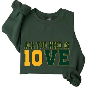 All You Need Is Love Sweatshirt Funny All You Need Is 10ve Football Lover Sweatshirt Oversized in Kuwait