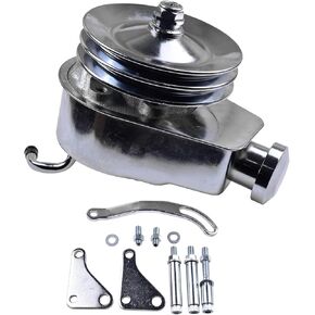 أفضل بونه مضخة التوجيه المتطورة في كروم ومجموعة قوس البكرة متوافقة مع GM Chevy SBC 265 283 305 327 350 383 400 مع وحدات Keyway 1966-1984 استبدال 3913C 4312C 9609X in Saudi Arabia