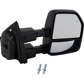Kool Vue Passenger Side Power Heated Towing Mirror for Ford F-250 Super Duty 2020-2022 Power Fold With Signal Light, Blind Spot Monitor & Puddle Lamp; Without Memory Auto Extend Paintable in Kuwait