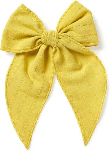 Little Poppy Co. Dows Handmade Claire Bow - شريط مطرز صلب ، إكسسوارات أنيقة متميزة للفتيات والرضع (مقطع وردي داكن ، كبير) in Kuwait