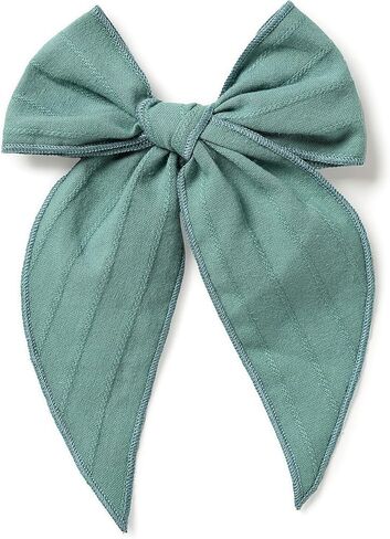 Little Poppy Co. Dows Handmade Claire Bow - شريط مطرز صلب ، إكسسوارات أنيقة متميزة للفتيات والرضع (مقطع وردي داكن ، كبير) in Kuwait