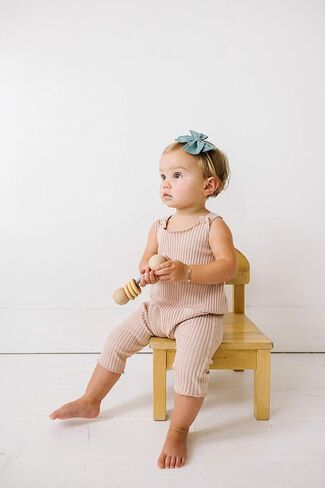 Little Poppy Co. Dows Handmade Claire Bow - شريط مطرز صلب ، إكسسوارات أنيقة متميزة للفتيات والرضع (مقطع وردي داكن ، كبير) in Kuwait