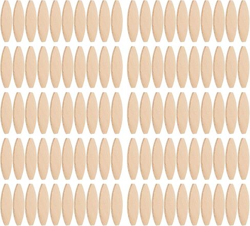 Wood Biscuit 100pcs الخشب الصلب الانضمام إلى البسكويت 0# 10# 20# للأعمال الخشبية مع قوة الوصل المتفوقة (20#) in Kuwait