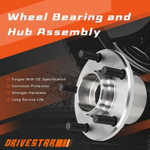[Pair] DRIVESTAR 513211 Front Left/Right Wheel Hub & Bearing Assembly 2004 2005 for Mazda3,4-Wheel ABS, 5 Lugs in Saudi Arabia