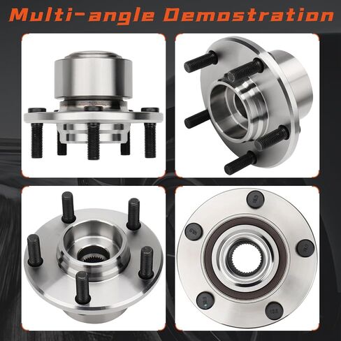 [Pair] DRIVESTAR 513211 Front Left/Right Wheel Hub & Bearing Assembly 2004 2005 for Mazda3,4-Wheel ABS, 5 Lugs in Saudi Arabia