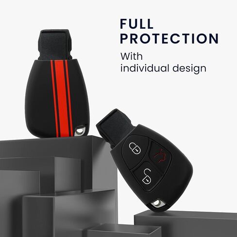 Kwmobile Silicone Key Cover Fob متوافق مع مفتاح سيارة Mercedes-Benz 2-3 in Saudi Arabia